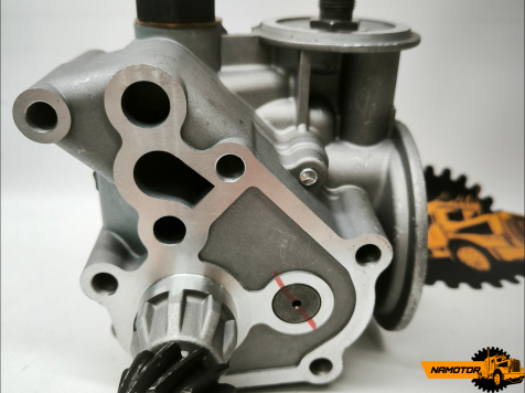 Насос масляный MMC 4D33. 4D31. 4D32. L220-0005S, OPM-014600, ME014600, ME014460. под 2 фильтра